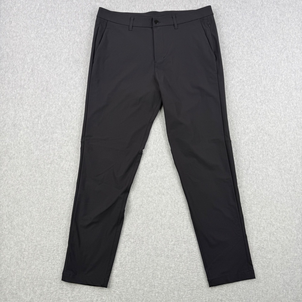 Lululemon Pants Mens 36x31 Black Commission Slim Fit Warpstreme Chino Golf